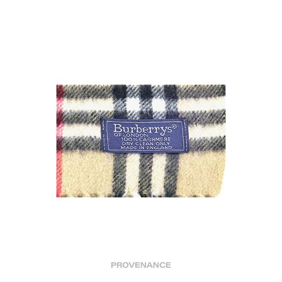 🔴 Burberry Scarf - "Burberrys" Nova Check Cashmere - Picture 5 of 5